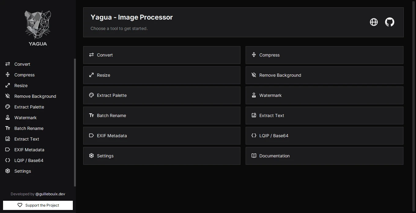 Helping Process Imae Yagua | Free desktop image processing software